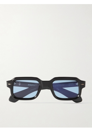 Jacques Marie Mage - Sandro Rectangular-frame Acetate Sunglasses - Black - One size