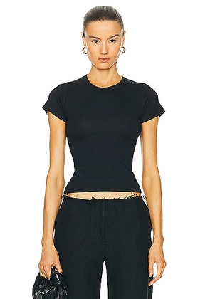 LESET Kelly Slim Fit Tee in Black - Black. Size L (also in S, XL, XS).