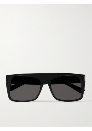 SAINT LAURENT Eyewear - Vitti Oversized Square-frame Acetate Sunglasses - Black - One size