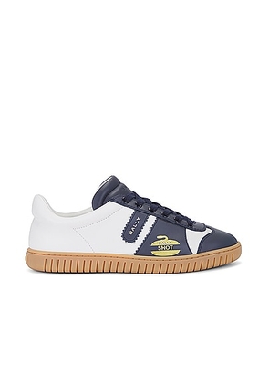 Bally Pargy Sneaker in Midnight & White - Navy. Size 10 (also in 11, 12, 8, 9).