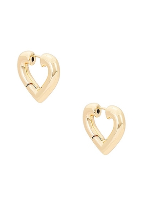 Roxanne Assoulin The Heart Chubbies Earrings in Shiny Gold - Metallic Gold. Size all.