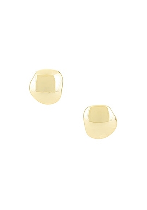 Lele Sadoughi Discus Button Earrings in Gold - Metallic Gold. Size all.