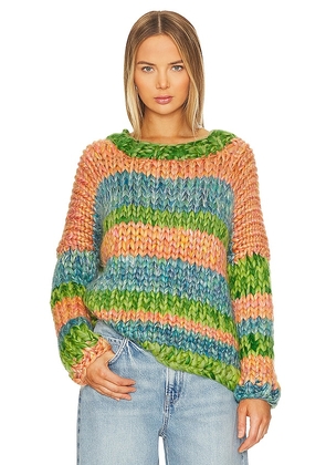 Hope Macaulay Hera Chunky Knit Sweater in Green. Size S/M.