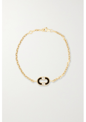 Viltier - Magnetic Recto-verso 18-karat Gold Multi-stone Bracelet - Black - One size