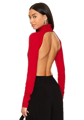 The Andamane Parker Bodysuit in Red. Size M.