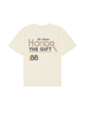 Honor The Gift A-spring Retro Honor Tee in Beige. Size M, S.