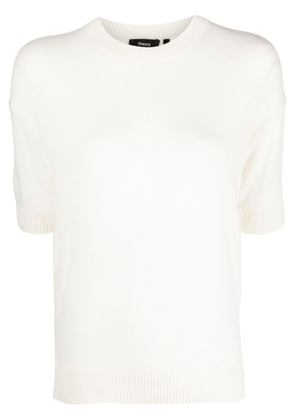 Theory crew-neck cashmere T-shirt - White