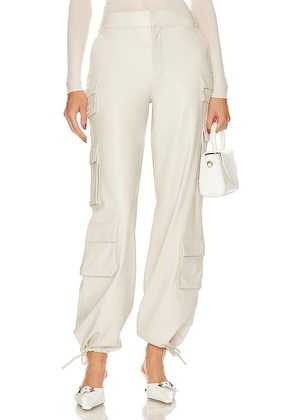 LAMARQUE Bobbi Cargo Pants in Ivory. Size M, S, XS.