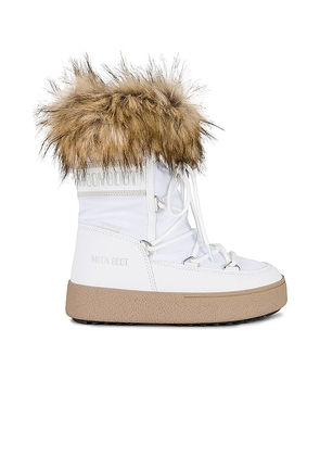 MOON BOOT Track Monaco Low Boot in White. Size 38, 40.