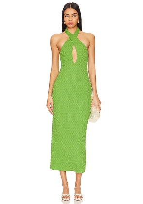 LAMARQUE Milca Dress in Green. Size XL, XS.