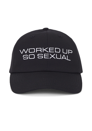 Pleasures Worked Up Polo Cap in Black.