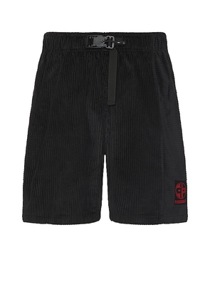 Pleasures Flip Corduroy Shorts in Black. Size M, S, XL/1X.