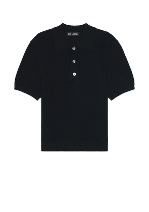Our Legacy Traditional Polo in Black. Size 52.