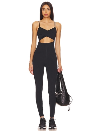 WellBeing + BeingWell FlowWell Saylor Jumpsuit in Black. Size M, S, XL.