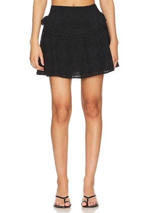 Tularosa Jen Mini Skirt in Black. Size M, S, XL, XS, XXS.