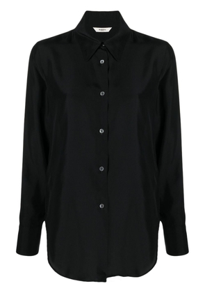 Barena long-sleeve silk shirt - Black