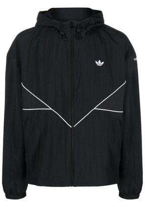 adidas logo-print lightweight jacket - Black