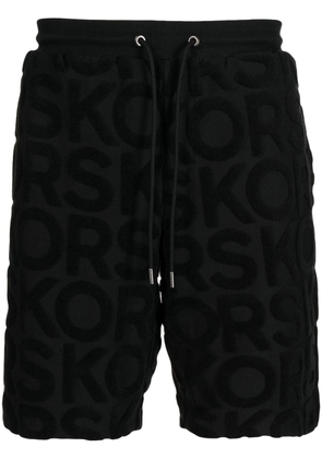 Michael Kors logo-print terry-cloth shorts - Black