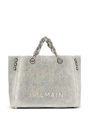 Balmain 1945 Soft denim tote bag - Grey