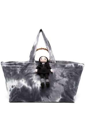 la milanesa Merc knitted-doll tote bag - Grey