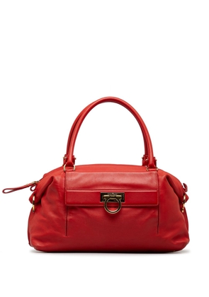 Ferragamo Pre-Owned 2010-2024 Gancini leather tote bag - Red