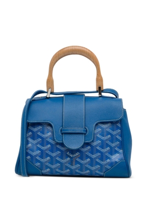 Goyard Pre-Owned 2018 mini Goyardine Saigon two-way handbag - Blue