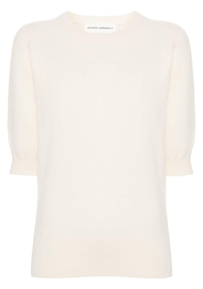 extreme cashmere nª63 Well half-sleeve jumper - White