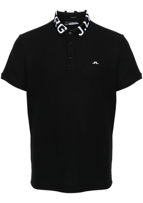 J.Lindeberg Gus logo-print polo shirt - Black