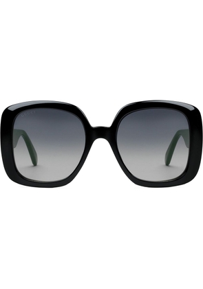 Gucci Eyewear square-frame Web sunglasses - Black