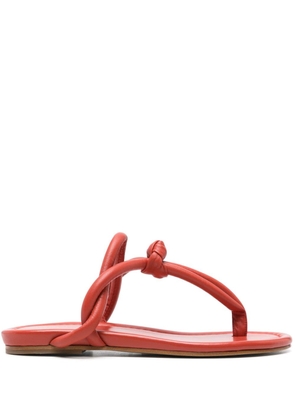 Fabiana Filippi padded thong-strap sandals - Red