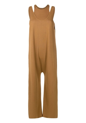 Osklen round-neck sleeveless jumpsuit - Brown