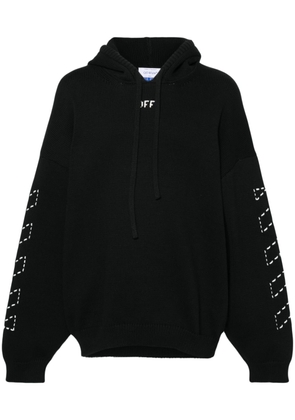 Off-White Arrows-motif hooded jumper - Black