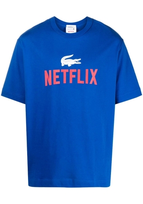 Lacoste x Netflix cotton T-shirt - Blue