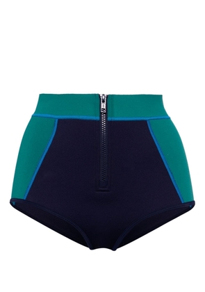 Duskii high-waisted swim shorts - Blue