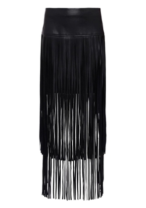 L'Agence Karolina fringed skirt - Black