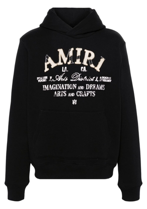 AMIRI Distressed Arts District cotton hoodie - Black