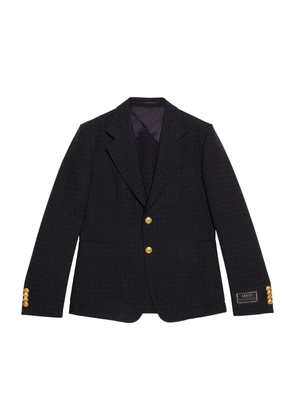 Gucci Cotton-Wool Horsebit Tailored Jacket