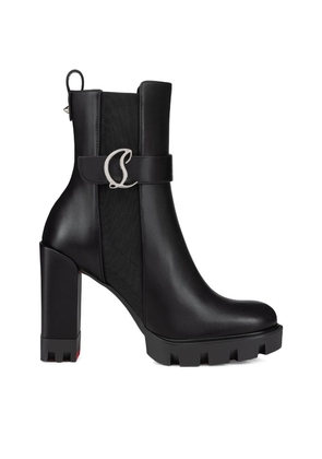 Christian Louboutin Cl Chelsea Lug Leather Ankle Boots 100