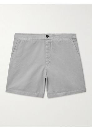 Mr P. - Straight-Leg Cotton-Twill Shorts - Men - Gray - 28
