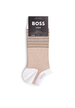 Boss Striped Trainer Socks (Pack Of 2)