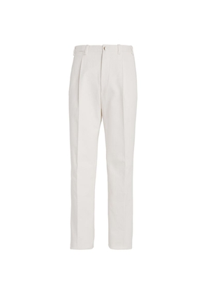 Giuliva Heritage Cotton Twill Straight Trousers