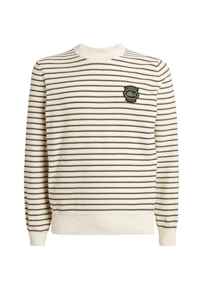 Lacoste Organic Cotton-Blend Striped Sweater