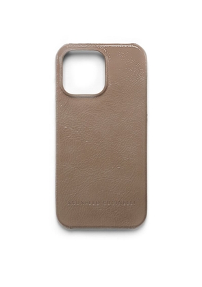 Brunello Cucinelli Sleek Leather Iphone 14 Pro Case