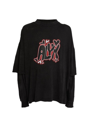 1017 Alyx 9Sm Cotton Double-Sleeve T-Shirt