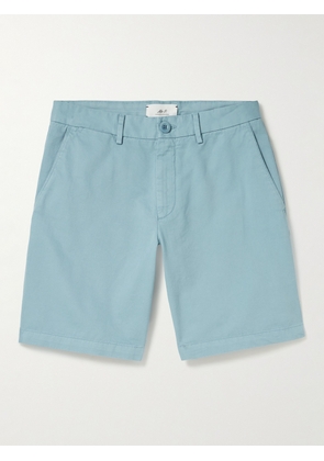 Mr P. - Straight-Leg Cotton-Twill Shorts - Men - Blue - 28