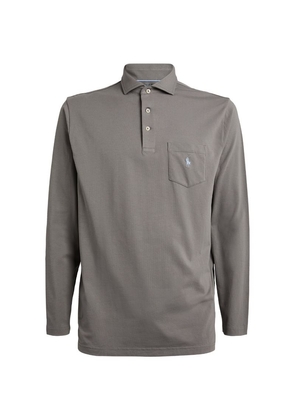 Rlx Ralph Lauren Technical Long-Sleeve Polo Shirt
