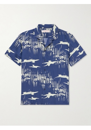 Orlebar Brown - Hibbert Living Dream Camp-Collar Printed Linen-Blend Shirt - Men - Blue - S