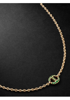 HOORSENBUHS - 18-Karat Gold, Emerald and Diamond Necklace - Men - Green