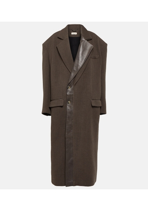 The Mannei Dundee oversized wool-blend coat