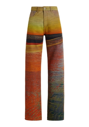 Louisa Ballou - Voyage Rigid High-Rise Straight-Leg Jeans - Orange - 30 - Moda Operandi